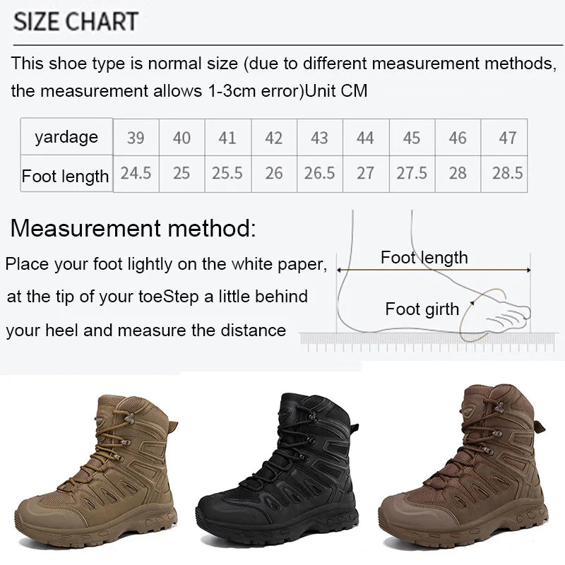 Tactical Boots Durable Training Shoes Sports Climbing Ankle Boots