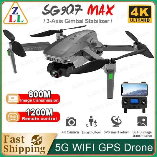 ZLL SG907 MAX GPS Drone 4K Camera