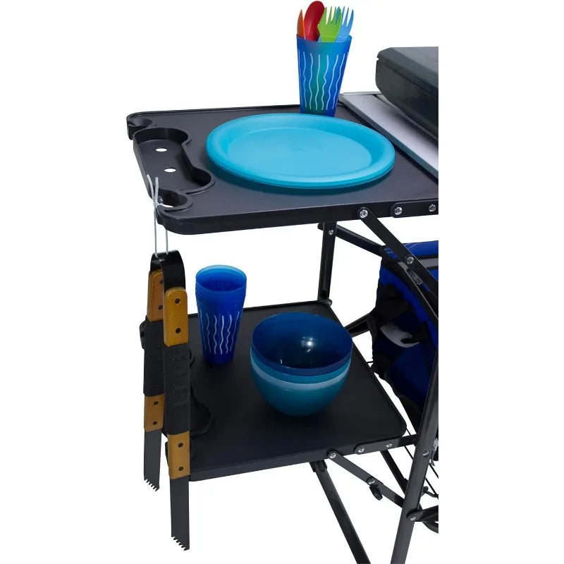Master Cook Station, Portable Camp Kitchen Table